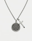 COMPASS & CROSS NECKLACE